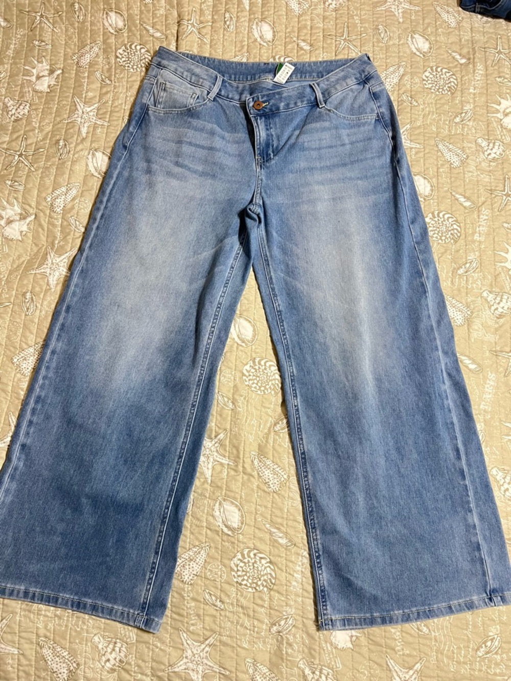 HALARA Light Blue Wide Leg Jeans